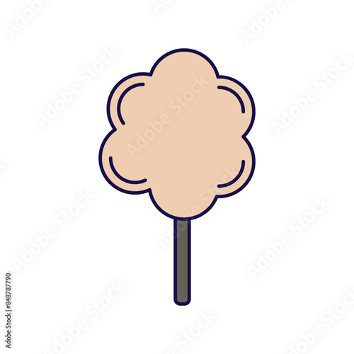 cotton candy icon with white background vector stock illustration