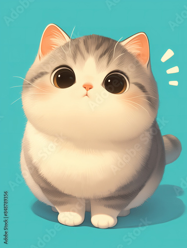 A variety of cat image libraries.Cute animal patterns of various breeds of cats, illustrations, posters, background images, decorative graphics, wallpapers, stickers.