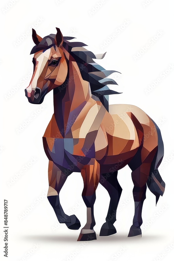 Fototapeta premium AI Image Generator, animal horse made