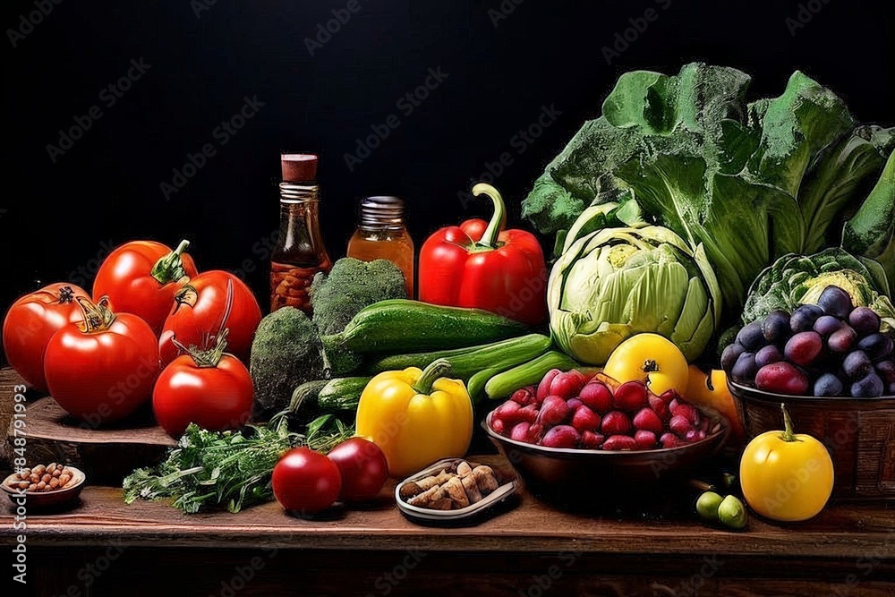 AI Image Generator, fruit and vegetables AI Image Generator, fruit and vegetables