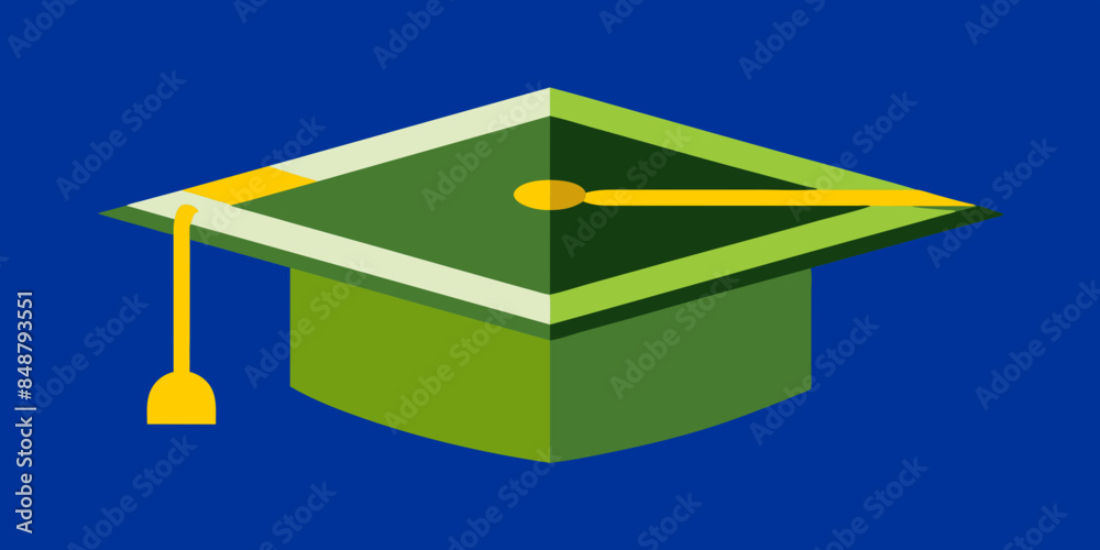 A graduation hat in the background symbolizes academic achievement and success. Academic cap on a backdrop, signifying graduation accomplishment. A graduation hat in the background symbolizes academic achievement and success. Academic cap on a backdrop, signifying graduation accomplishment.