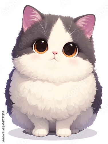 A variety of cat image libraries.Cute animal patterns of various breeds of cats, illustrations, posters, background images, decorative graphics, wallpapers, stickers.