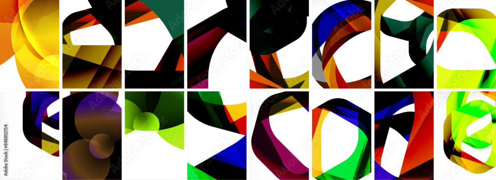 Collection of abstract background with waves, colorful shapes and 3d shadow effect. Vector Illustration For Wallpaper, Banner, Background, Card, Book Illustration, landing page Collection of abstract background with waves, colorful shapes and 3d shadow effect. Vector Illustration For Wallpaper, Banner, Background, Card, Book Illustration, landing page