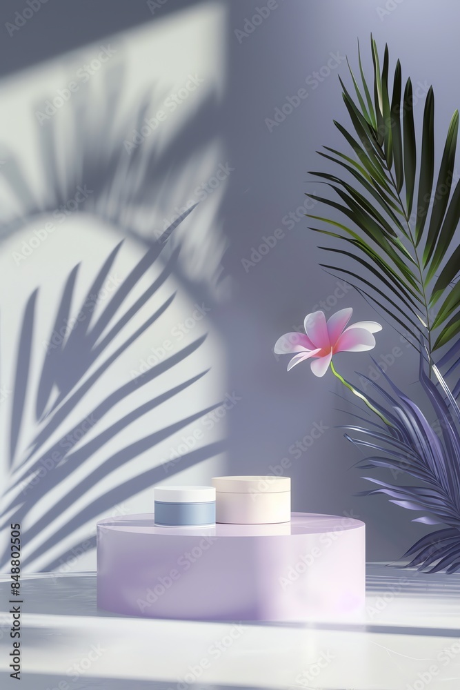front view of 3d product mockup scene for products, relatively empty scene, plain colour, pastel colour 2:3 front view of 3d product mockup scene for products, relatively empty scene, plain colour, pastel colour 2:3
