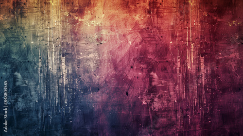 A background with a grunge texture that will perfectly enrich your project with a unique character. Raw lines, subtle stains and abrasions create an expressive and lively pattern. © Sawyer0