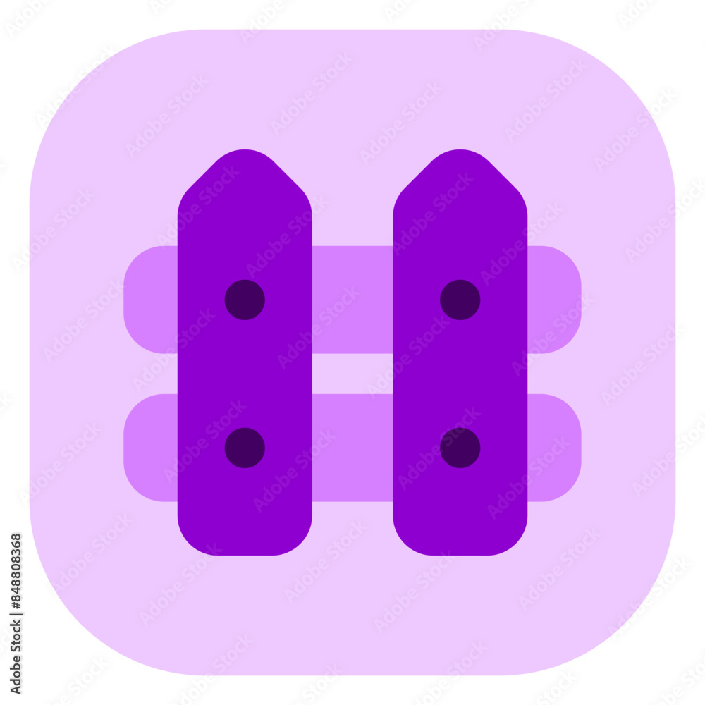 Editable wooden fence vector icon. Building, structure, infrastructure. Part of a big icon set family. Perfect for web and app interfaces, presentations, infographics, etc Editable wooden fence vector icon. Building, structure, infrastructure. Part of a big icon set family. Perfect for web and app interfaces, presentations, infographics, etc