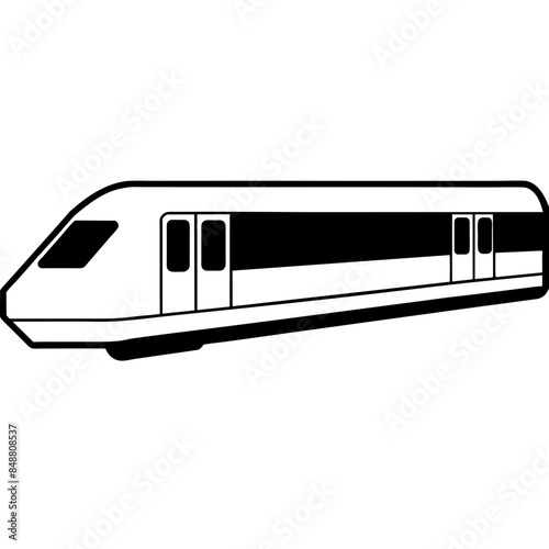 vector illustration of train