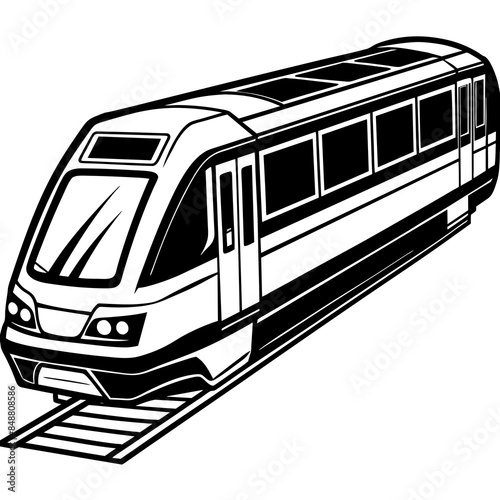 vector illustration of train