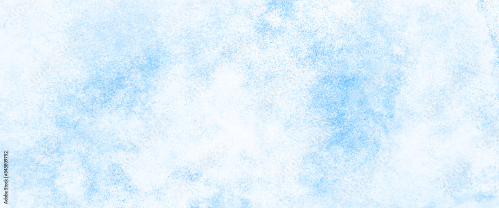 Obraz premium Vector creative smooth light sky blue watercolor background, blue acrylic and watercolor textures on white paper background. 
