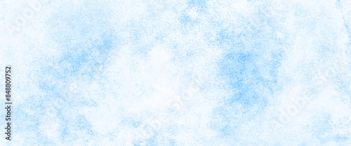 Vector creative smooth light sky blue watercolor background, blue acrylic and watercolor textures on white paper background. 