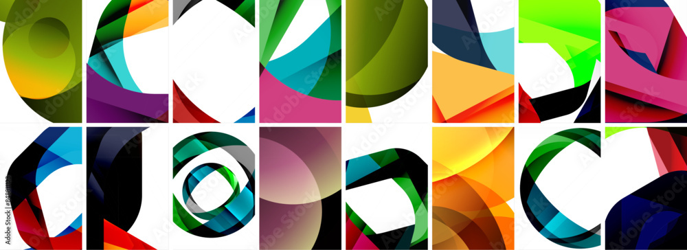 Collection of abstract background with waves, colorful shapes and 3d shadow effect. Vector Illustration For Wallpaper, Banner, Background, Card, Book Illustration, landing page Collection of abstract background with waves, colorful shapes and 3d shadow effect. Vector Illustration For Wallpaper, Banner, Background, Card, Book Illustration, landing page