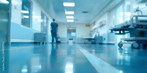 Wallpaper Mural Abstract medical equipment in a hospital emergency room with a blurred background. Concept Abstract, Medical Equipment, Hospital, Emergency Room, Blurred Background Torontodigital.ca