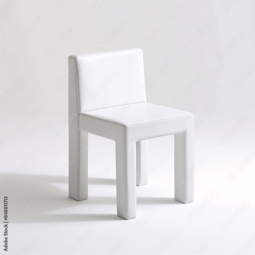 a minimal chair on an isolated white background a minimal chair on an isolated white background