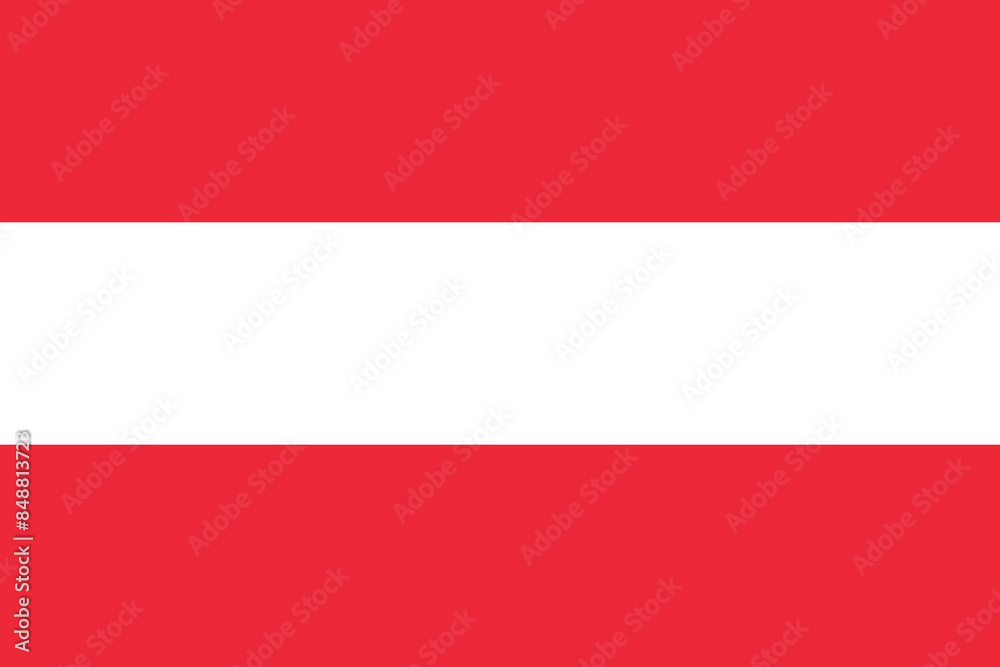 Fototapeta premium Austrian flag icon - isolated vector illustration