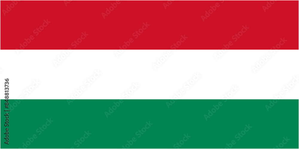 Hungary flag and language icon - isolated vector illustration Hungary flag and language icon - isolated vector illustration