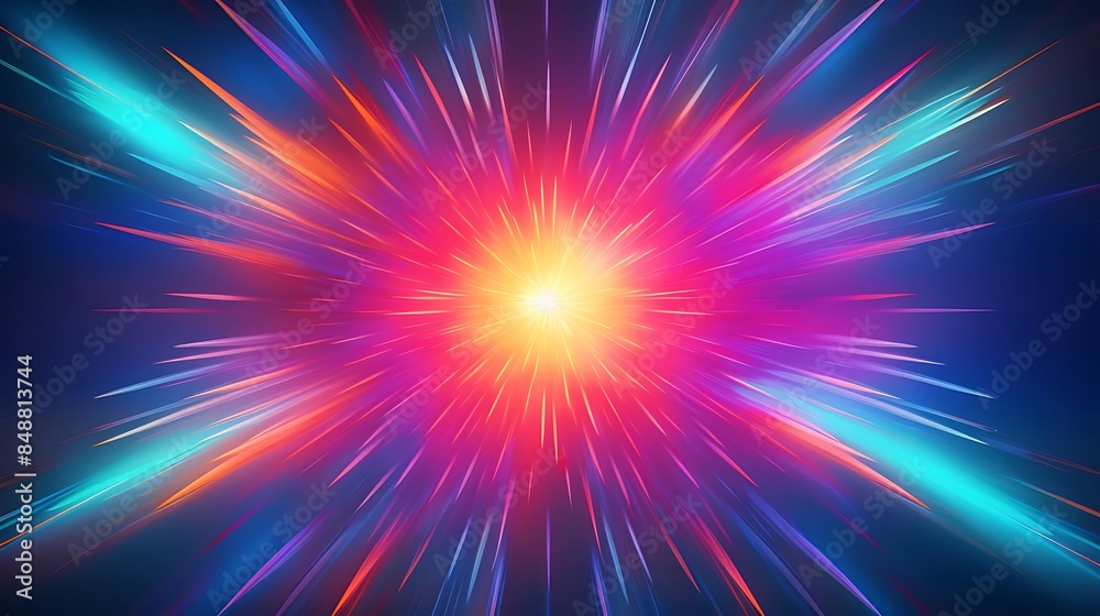 a bright sun shines brightly in the background as a colorful burst of light illuminates the scene a bright sun shines brightly in the background as a colorful burst of light illuminates the scene