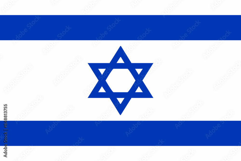 Israeli flag and Hebrew language icon - isolated vector illustration Israeli flag and Hebrew language icon - isolated vector illustration