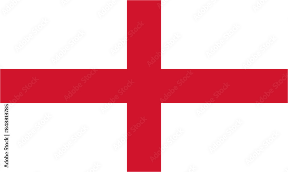 flag of England (component of the Union Jack) - isolated vector illustration, official proportion 3:5 flag of England (component of the Union Jack) - isolated vector illustration, official proportion 3:5