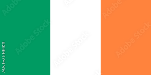 Photography Irish flag icon - isolated vector illustration