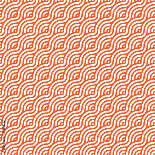 seamless pattern japanese wave