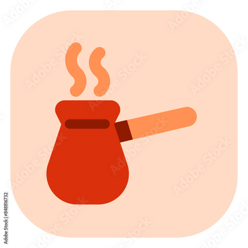 Editable ibrik, turkish coffee pot vector icon. Cafe, coffee shop, restaurant, drink, beverages. Part of a big icon set family. Perfect for web and app interfaces, presentations, infographics, etc