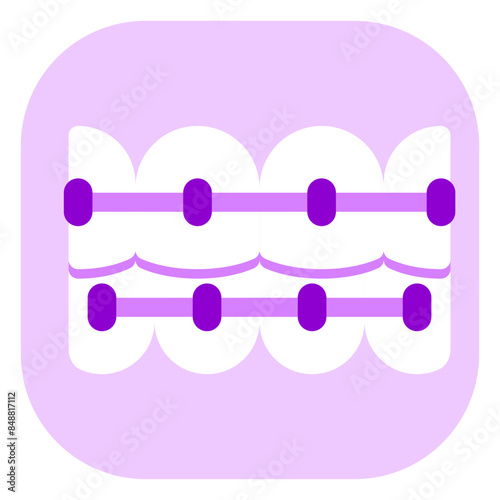 Editable dental braces vector icon. Dentistry, healthcare, medical. Part of a big icon set family. Perfect for web and app interfaces, presentations, infographics, etc