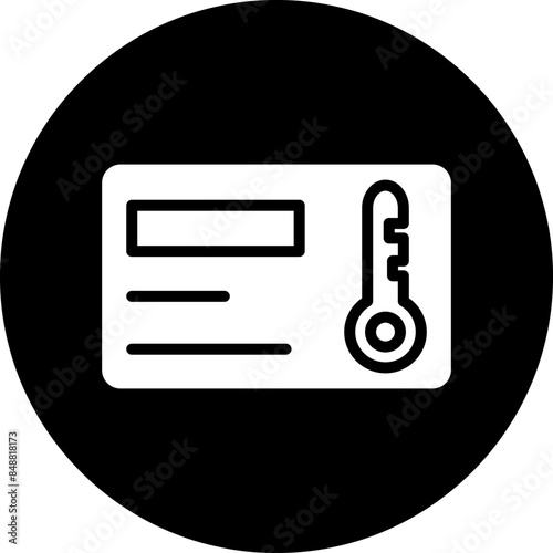 Vector Design Keycard Icon Style