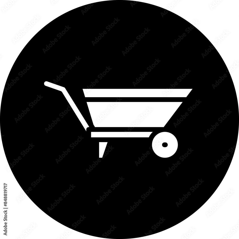 Vector Design Wheelbarrow Icon Style Vector Design Wheelbarrow Icon Style
