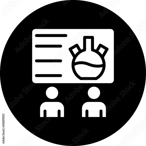 Vector Design Chemistry Seminar Icon Style