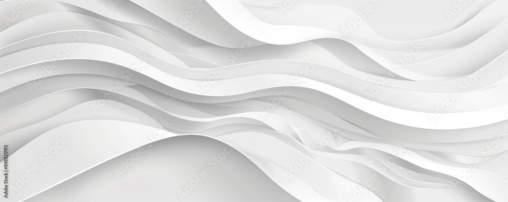 White gray background with simple wavy lines, seamless pattern White gray background with simple wavy lines, seamless pattern