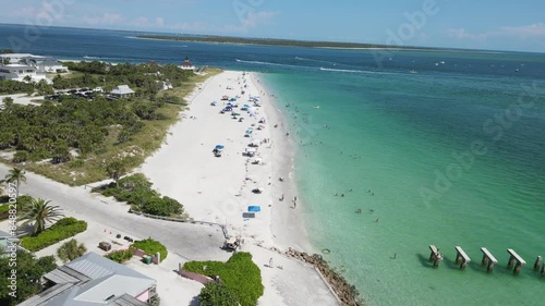 Vacation destination beach in the Gulf of Mexico in Boca Grande, Florida  photo