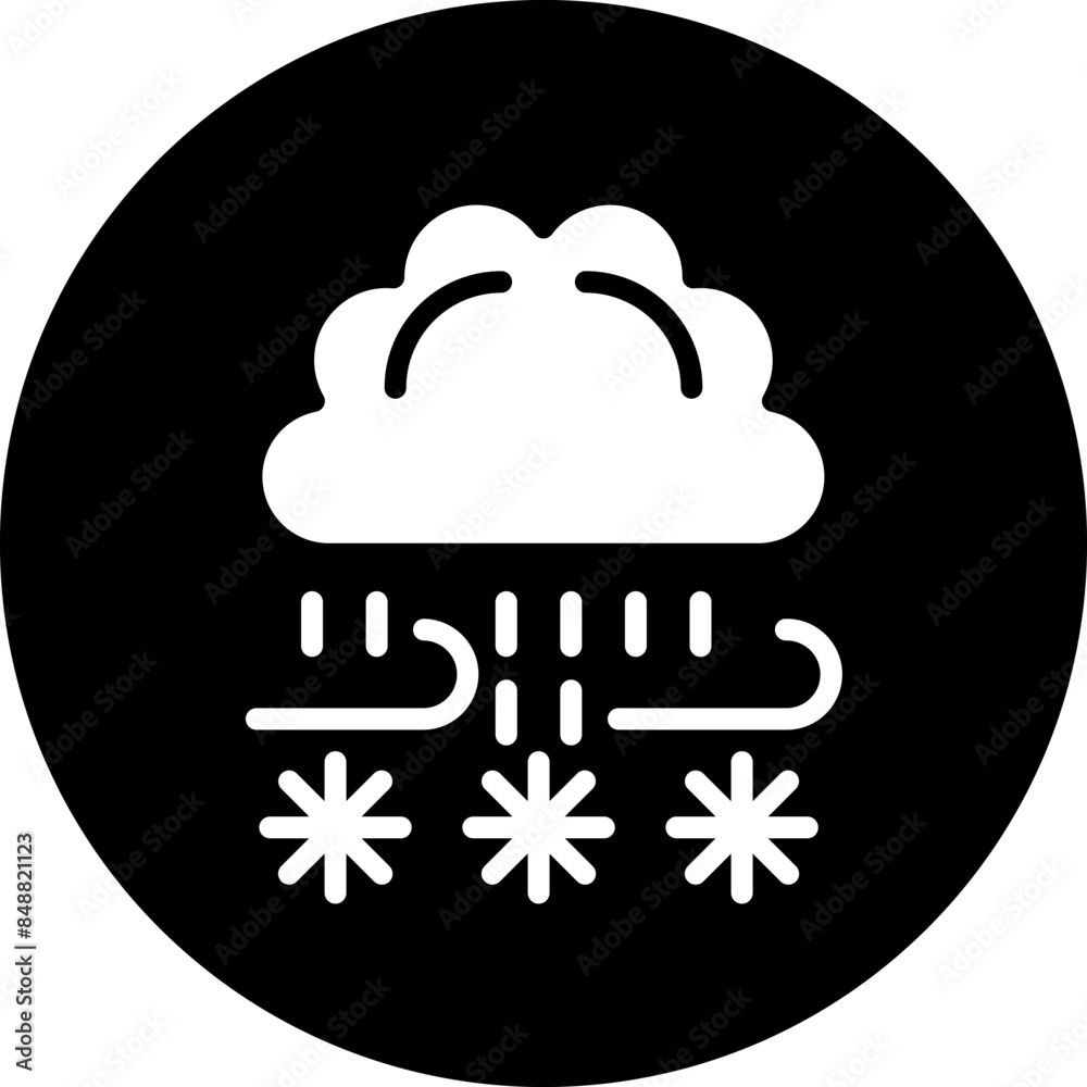 Vector Design Blizzard Icon Style