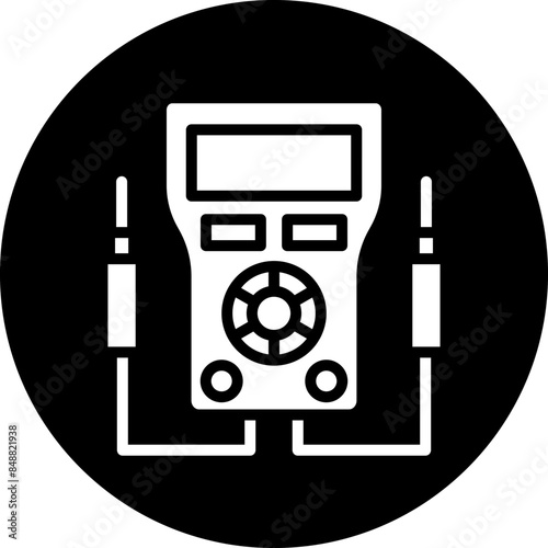 Vector Design Voltmeter Icon Style
