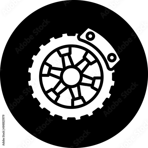 Vector Design Brake Disc Icon Style
