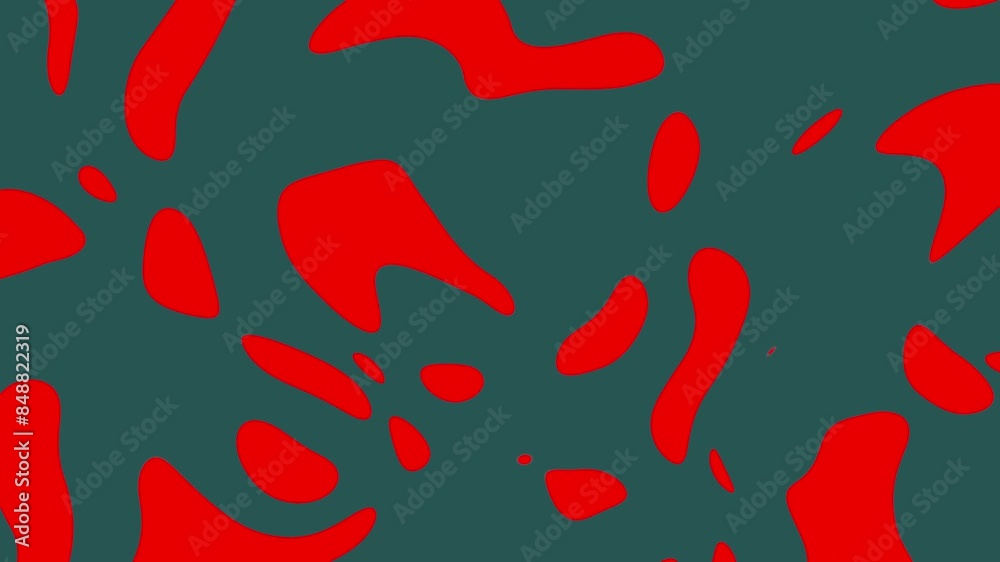 Red Blobs against Green Background - Abstract Vibrant and Mesmerizing Backdrop Red Blobs against Green Background - Abstract Vibrant and Mesmerizing Backdrop