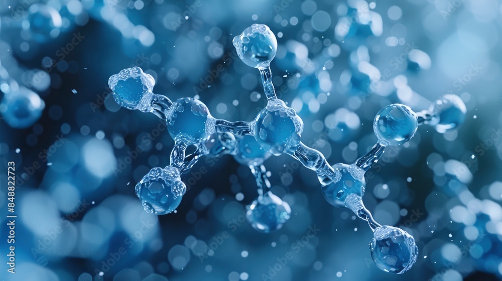 Molecular Wave Connections In An Abstract Style, Abstract Background HD For Designer