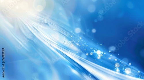 abstract blue background, Medical beauty enterprise conference technology KV background,Klein Blue and Tiffany Blue