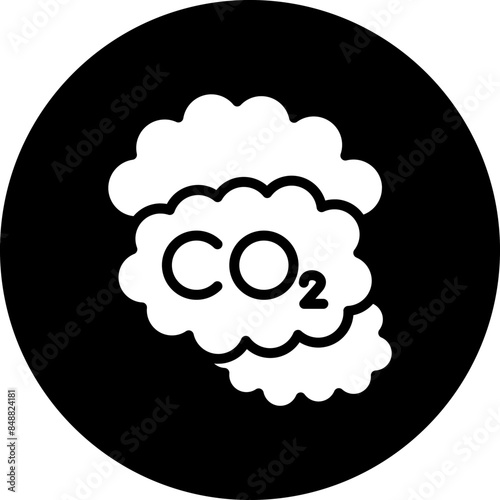 Vector Design Carbon dioxide Icon Style