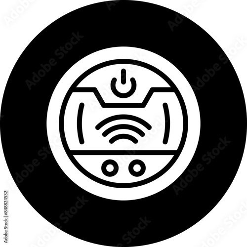 Vector Design Robot Vaccum Icon Style