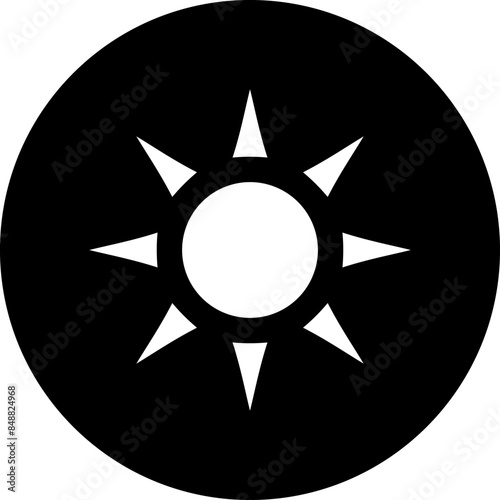 Vector Design Sun Icon Style