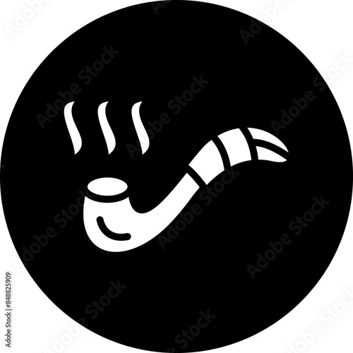 Vector Design Smoking Pipe Icon Style
