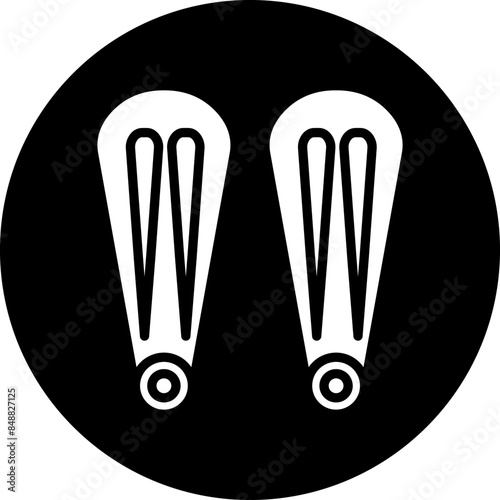 Vector Design Hair Pin Icon Style