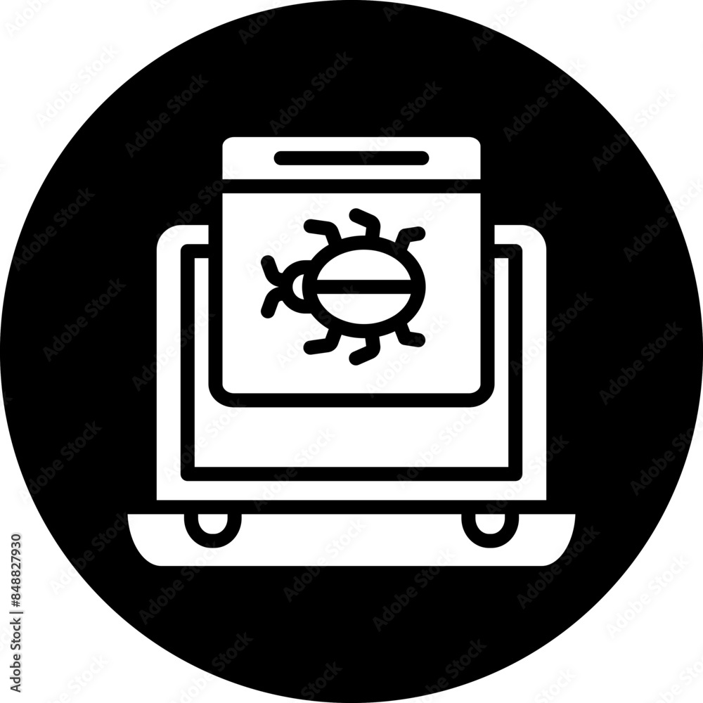 Vector Design Website Hacked Icon Style Vector Design Website Hacked Icon Style