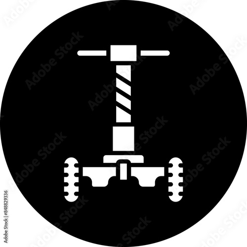 Vector Design Police Segway Icon Style