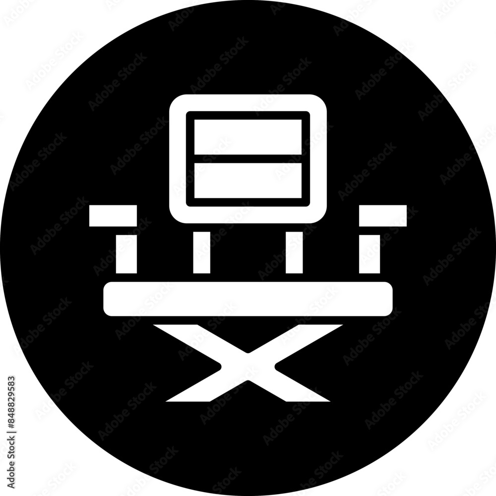 Vector Design Fishing Chair Icon Style Vector Design Fishing Chair Icon Style