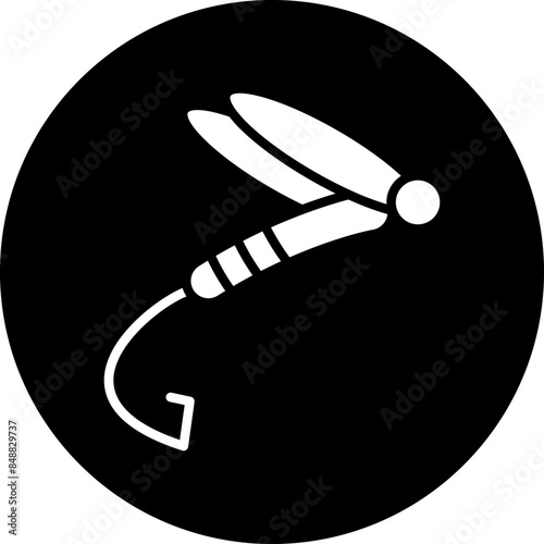 Vector Design Fly-Fishing Icon Style