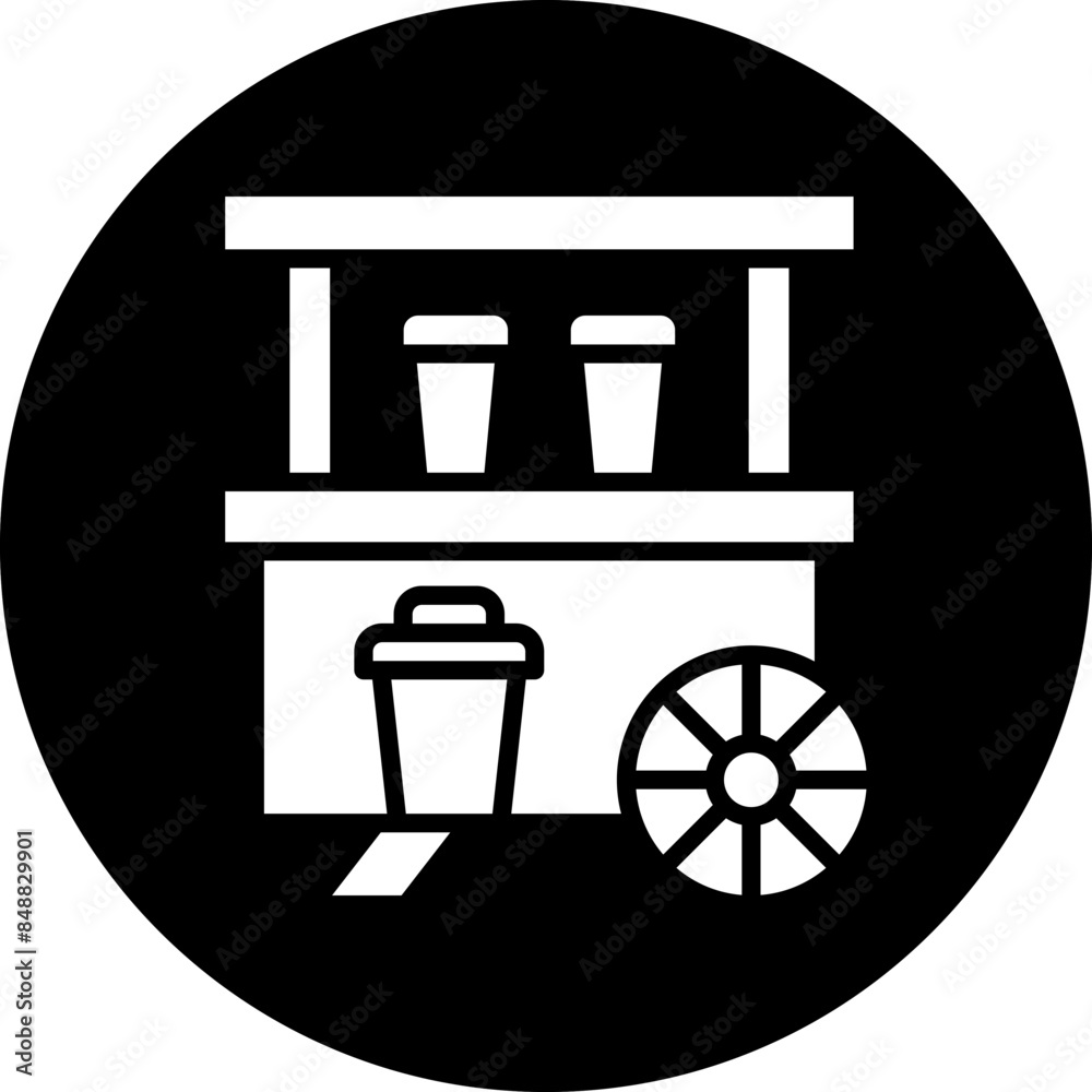 Vector Design Drinks Stall Icon Style Vector Design Drinks Stall Icon Style