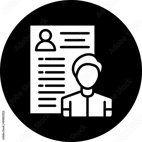 Vector Design Candidate Male Icon Style