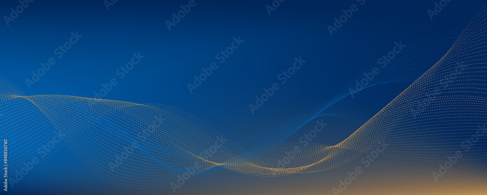 Abstract vector gradient background blue orange waves Abstract vector gradient background blue orange waves