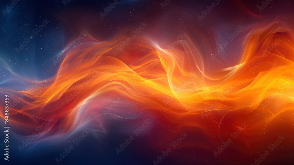 Fototapeta premium Artistic Wave Connections In An Abstract Aurora, Abstract Background HD For Designer